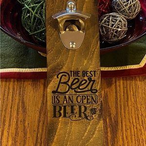 Great gift handcrafted authentic bottle opener.